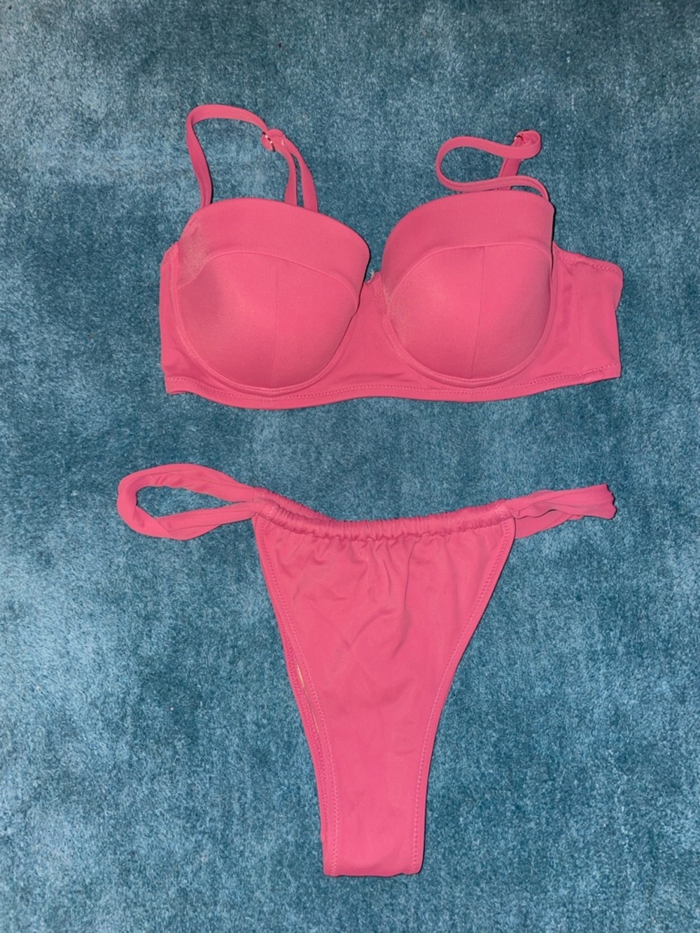 Shade & Shore Hot Pink Balconette Bikini Set